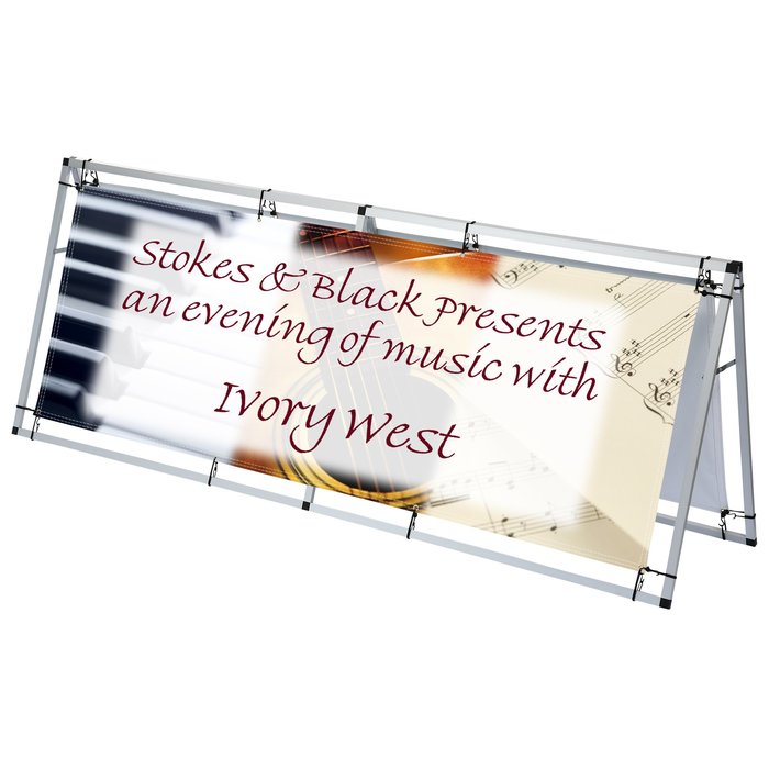 Custom A-Frame Pro Outdoor Banner Sign - 8 feet