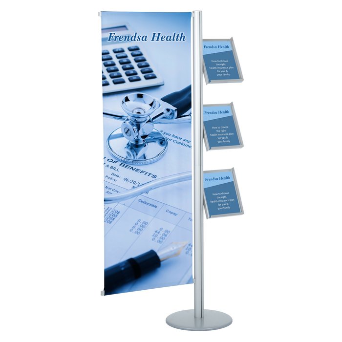 Custom Flex Banner - Single Banner with Literature Rack