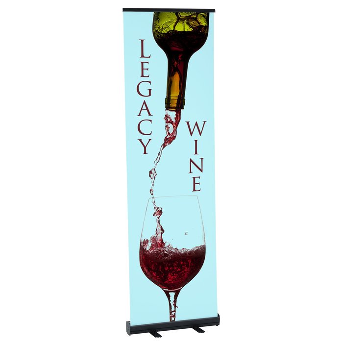 Custom Economy Retractable Fabric Banner Display - 24 inches