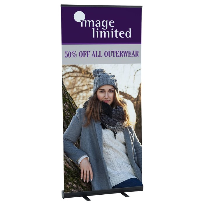 Custom Economy Retractable Fabric Banner Display - 36 inches