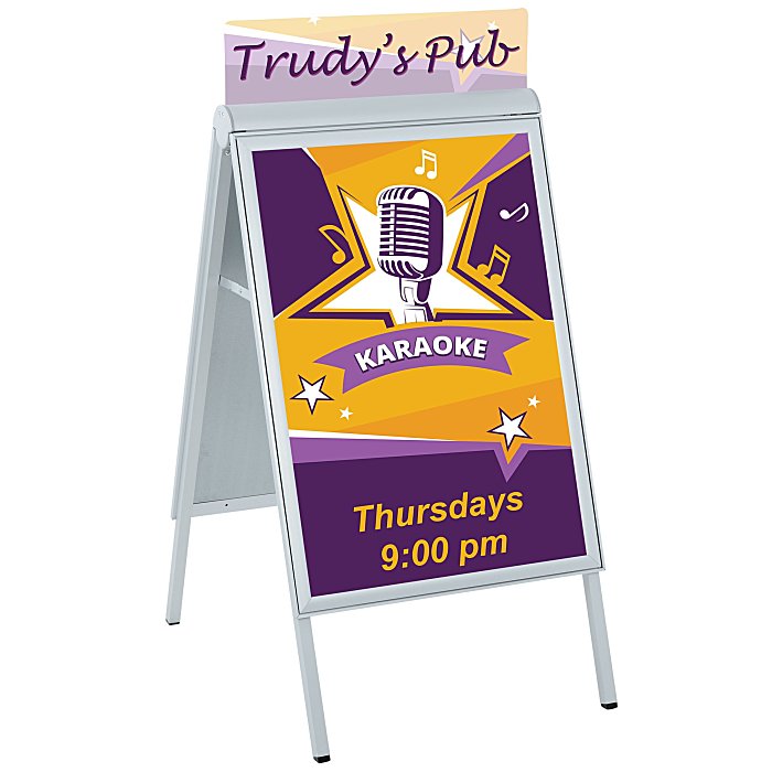 Custom Uptown A-Frame Sign - 45 inches