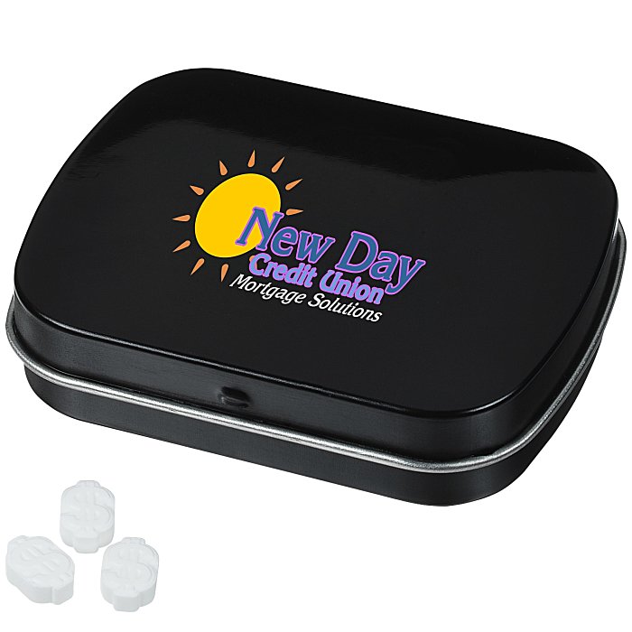 Custom Mint Tin with Shaped Mints - Dollar Sign