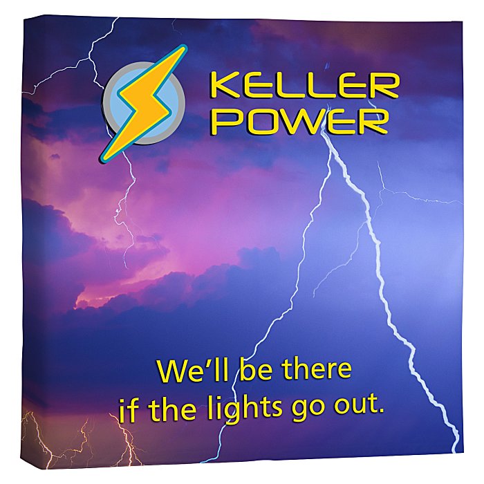 Custom Premium Splash Tabletop Display - 5 feet - Wrap Graphic - Replacement Graphic