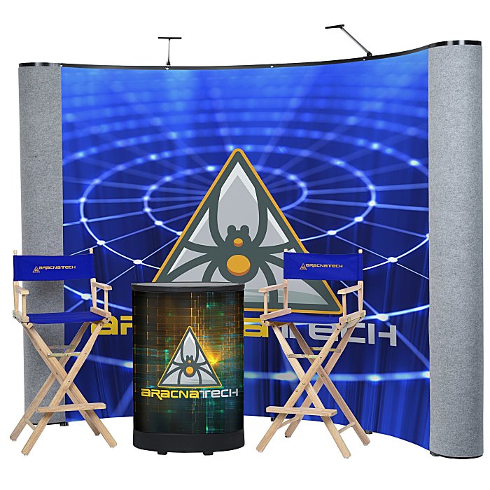 Custom Deluxe Curved Floor Display Kit - Mural Centre