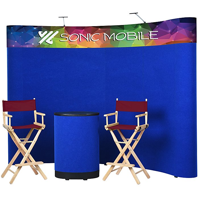 Custom Standard Curved Floor Display - 10-foot Kit - Header