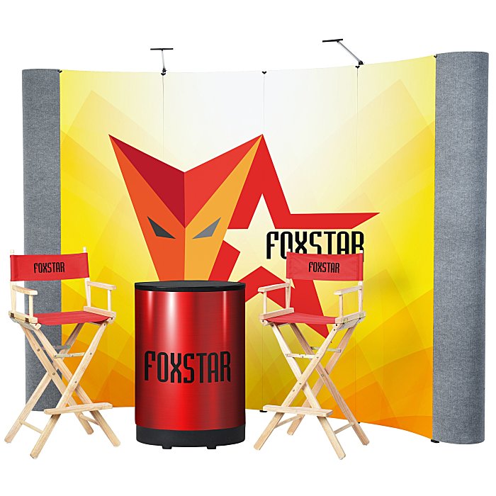 Custom Standard Curved Floor Display - 10' Kit - Mural Centre