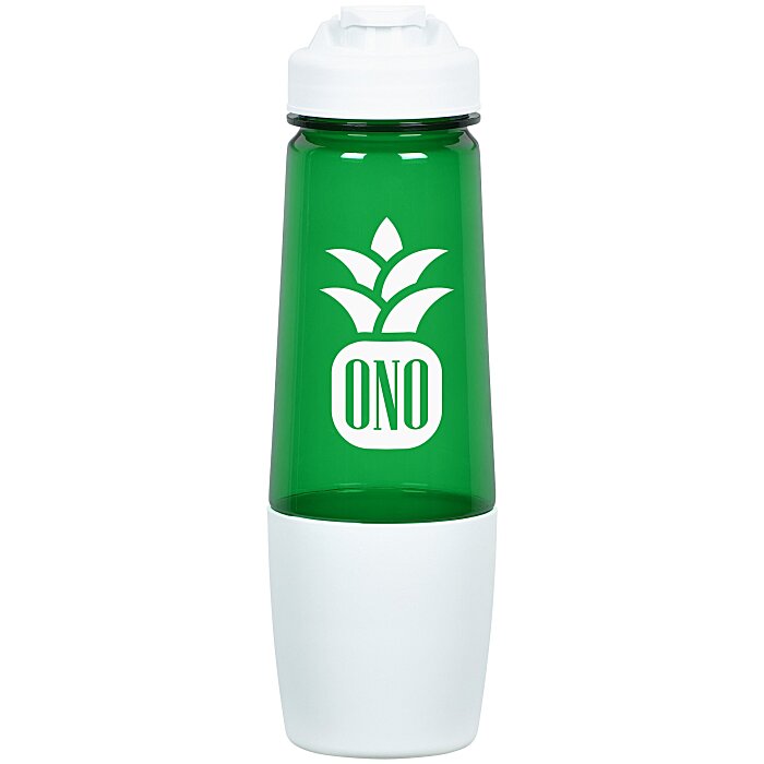 Custom PolySure Sip and Pour Water Bottle with Flip Lid - 28 oz
