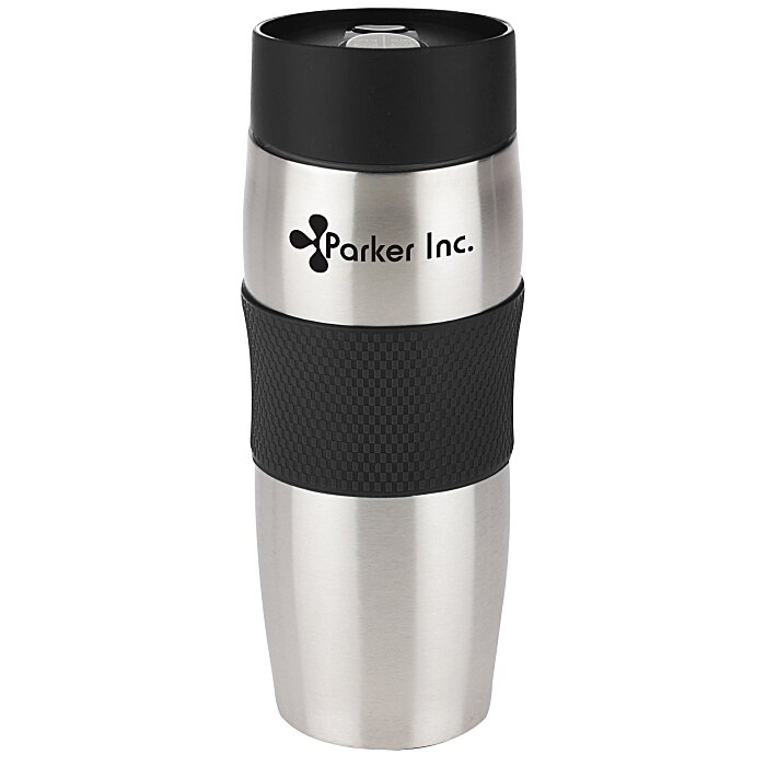 Custom Checker Vacuum Tumbler - 16 oz - 24 hr