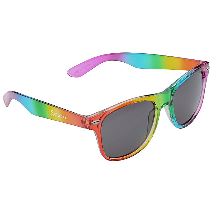 Custom Risky Business Sunglasses - Rainbow