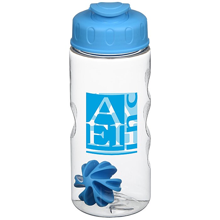 Custom Clear Impact Mini Mountain Bottle with Flip Lid - 22 oz - Shaker