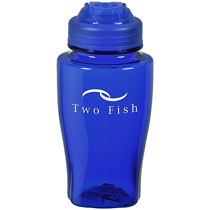 Custom PolySure Twister Water Bottle with Flip Lid - 16 oz