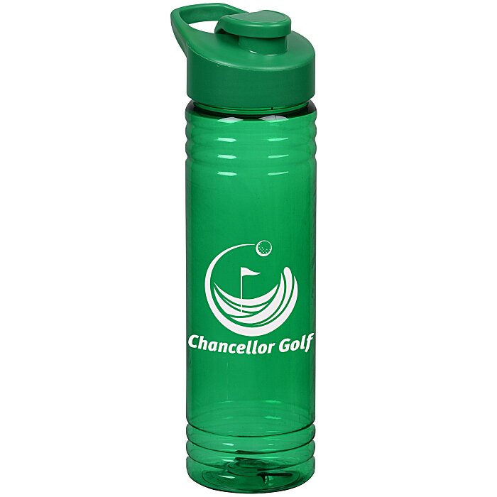 Custom Halcyon Water Bottle with Flip Carry Lid - 24 oz