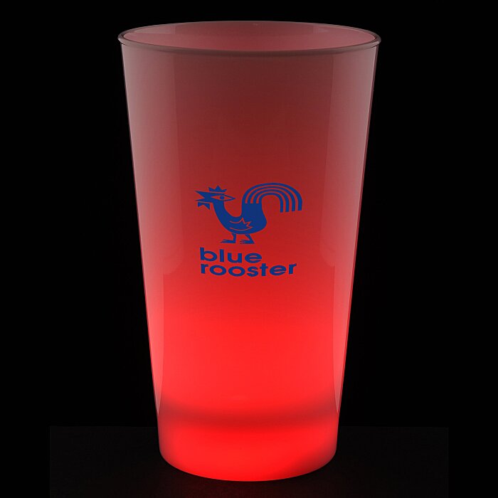 Custom Light-Up Frosted Glass - 17 oz. - Multicolour