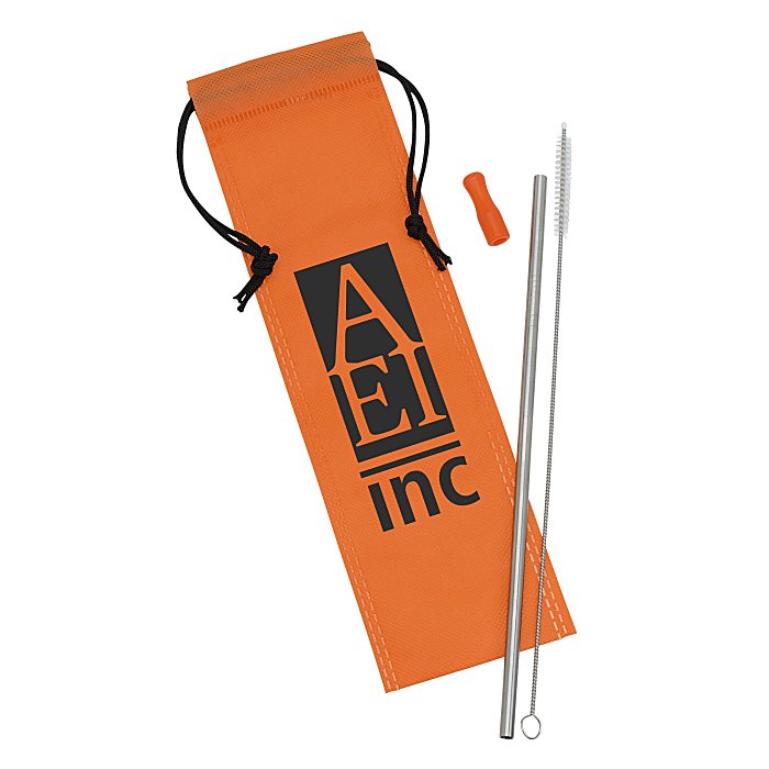 Custom Stainless Steel Straw Set