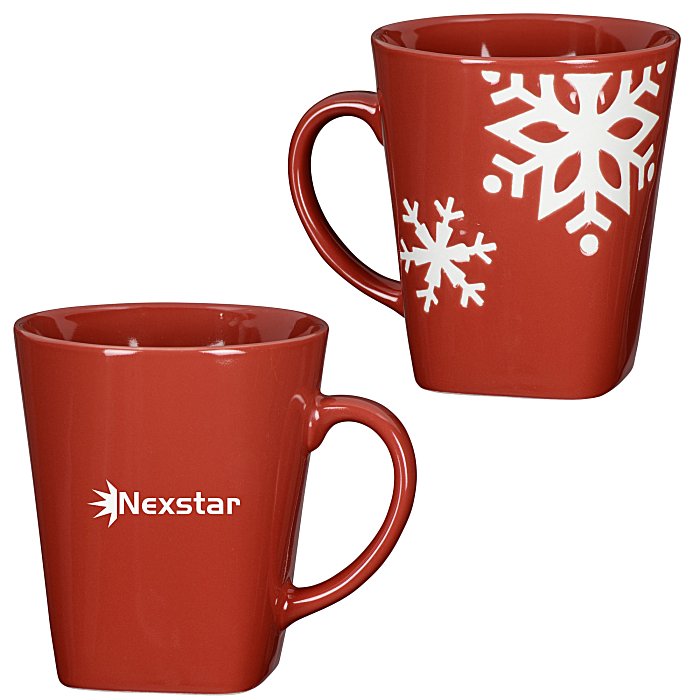 Custom Snowflake Coffee Mug - 10 oz.