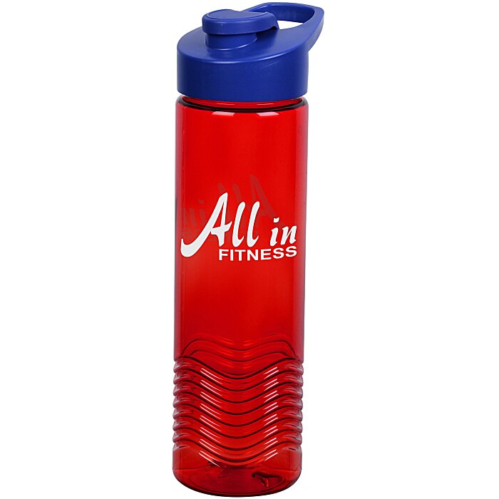 Custom Twist Water Bottle with Flip Carry Lid - 24 oz