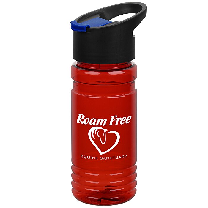 Custom Big Grip Bottle with Pop Sip Lid - 20 oz