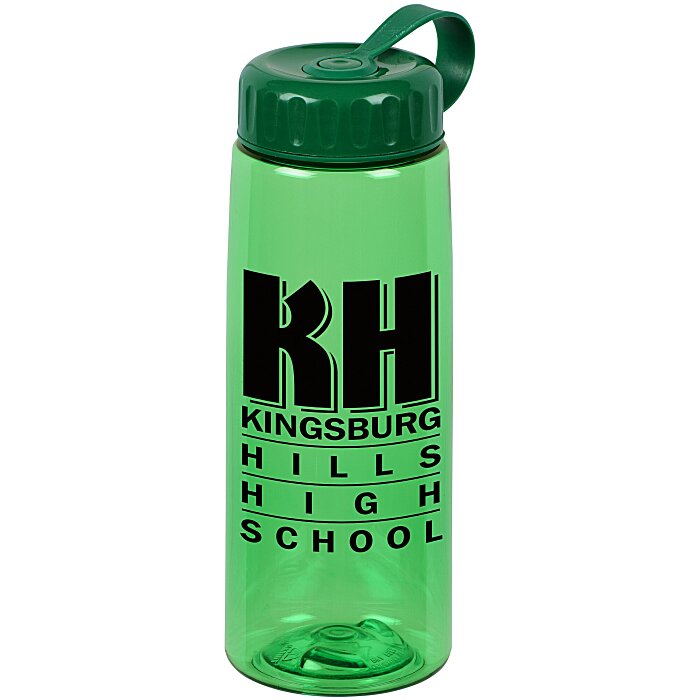 Custom Flair Bottle with Tethered Lid - 26 oz