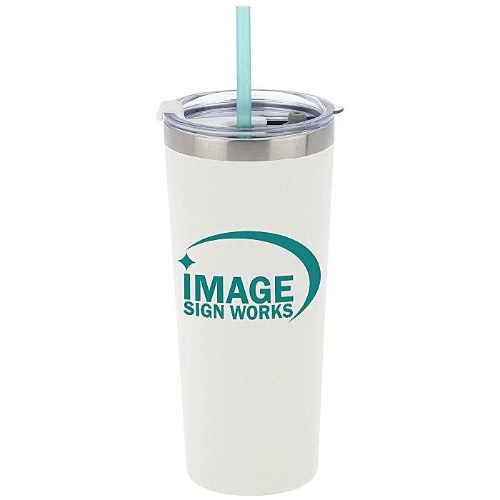 Custom Colma Vacuum Tumbler with Straw - 22 oz