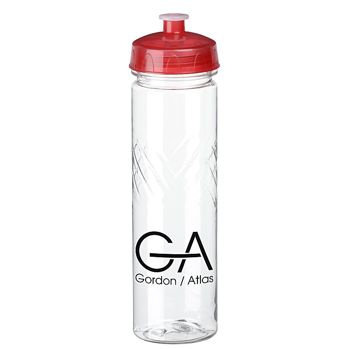 Custom Refresh Edge Water Bottle - 24 oz - Clear
