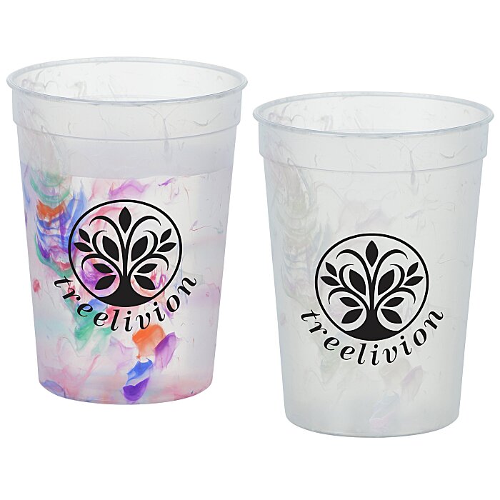 Custom Rainbow Confetti Mood Cup - 11 oz.