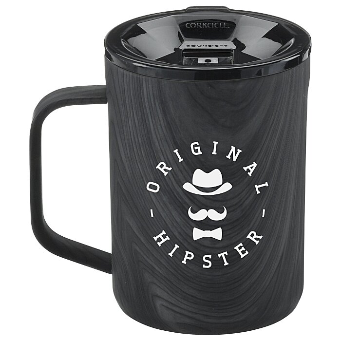 Custom Corkcicle Coffee Mug - 16 oz - Wood
