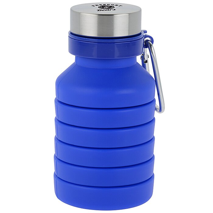 Custom Zigoo Silicone Collapsible Bottle - 18 oz