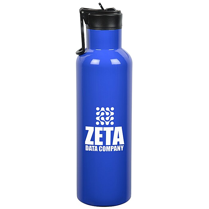 Custom Balsam Vacuum Bottle with Flip Straw Lid - 25 oz