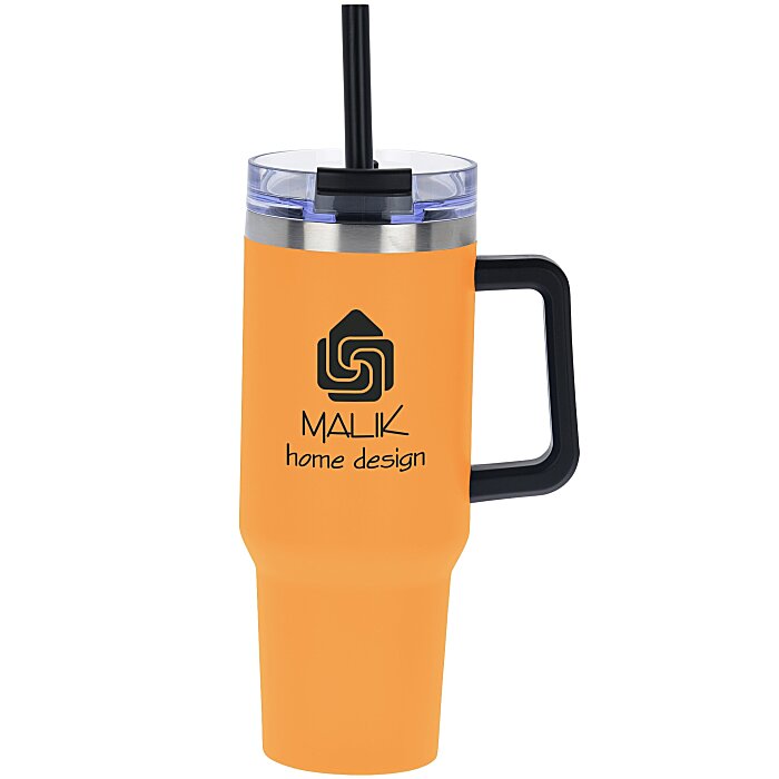 Custom Intrepid Vacuum Mug with Straw - 40 oz