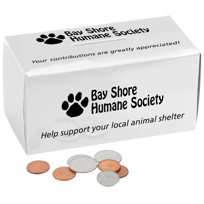 Custom Box Bank - Large - White