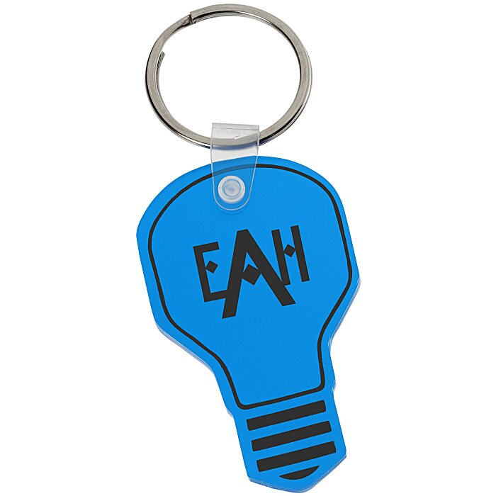Custom Light Bulb Soft Keychain - Translucent