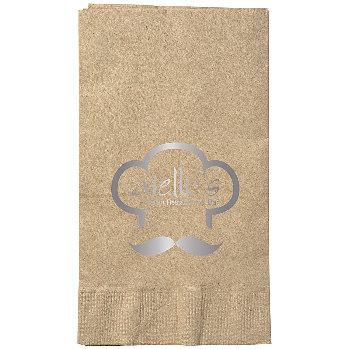 Custom Kraft Dinner Napkin - 2-ply - Foil