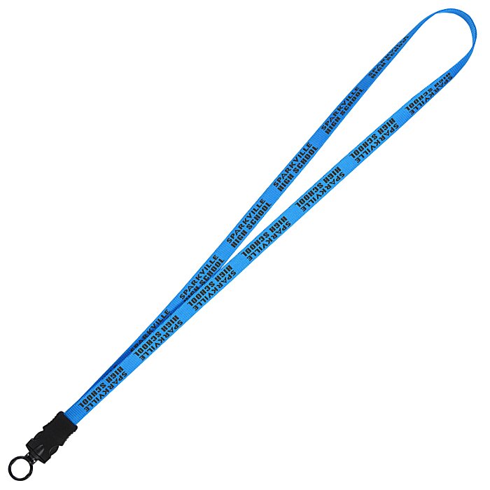 Custom Smooth Nylon Lanyard - 1/2 inch - 36 inches - Snap Buckle Release