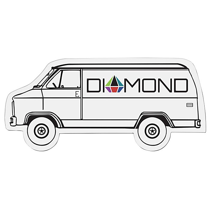 Custom Flat Flexible Magnet - Van