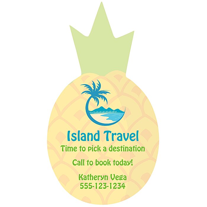 Custom Flat Flexible Magnet - Pineapple