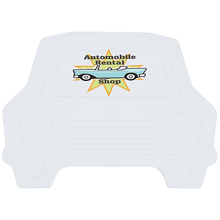 Custom Souvenir Sticky Note - Car - 25 Sheet