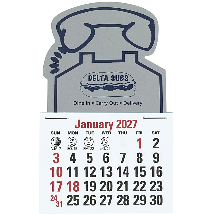 Custom Stick Up Calendar - Phone