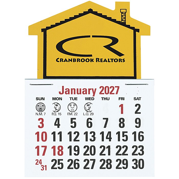 Custom Stick Up Calendar - House