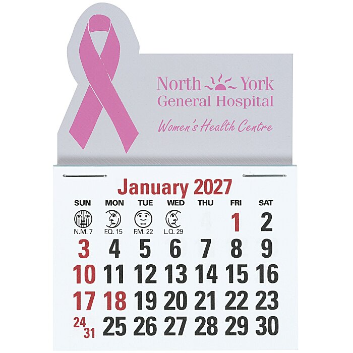 Custom Stick Up Calendar - Ribbon