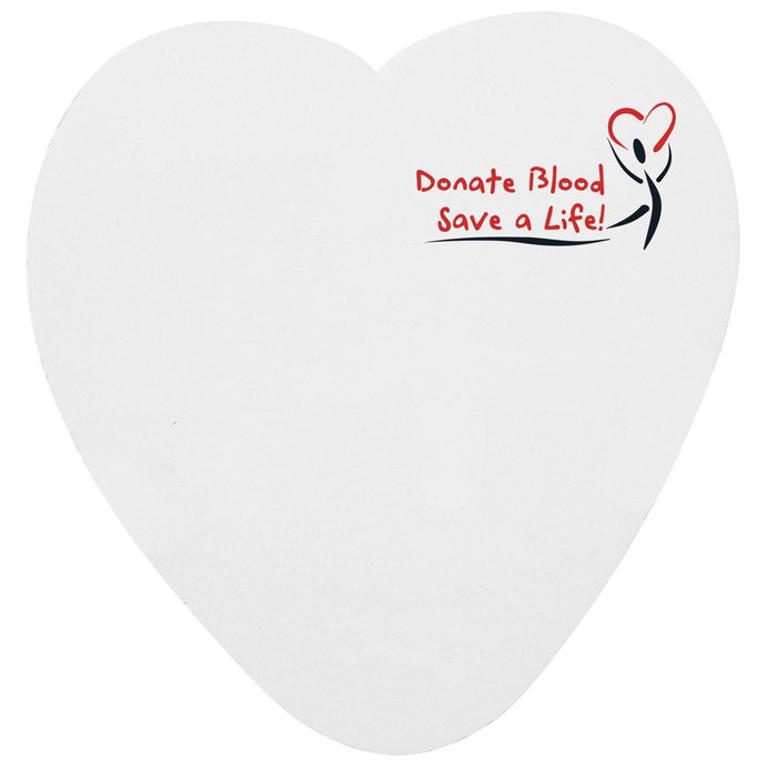 Custom Souvenir Sticky Note - Heart - 25 Sheet