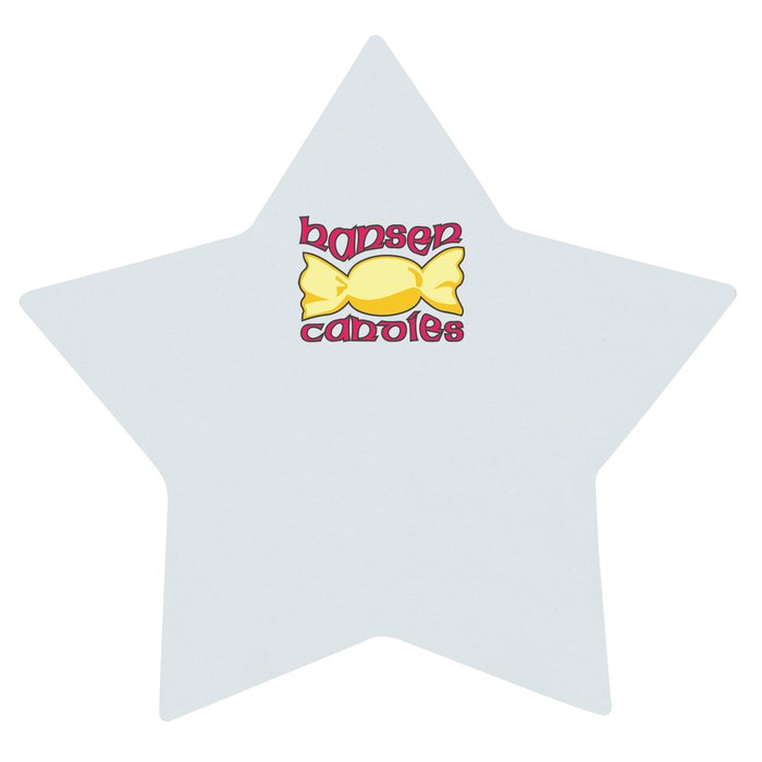 Custom Souvenir Sticky Note - Star - 50 Sheet
