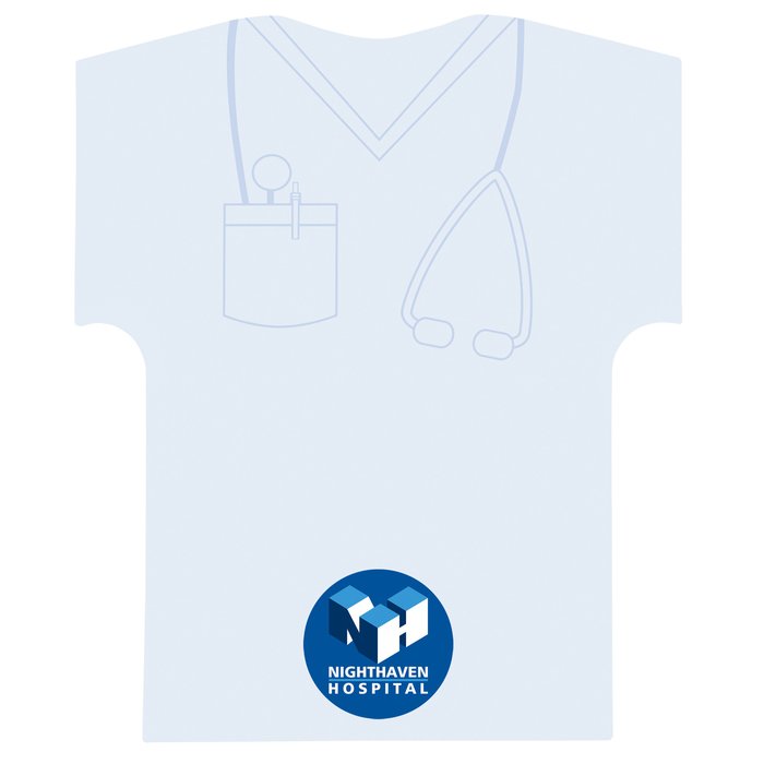 Custom Souvenir Sticky Note - Scrubs - 50 Sheet