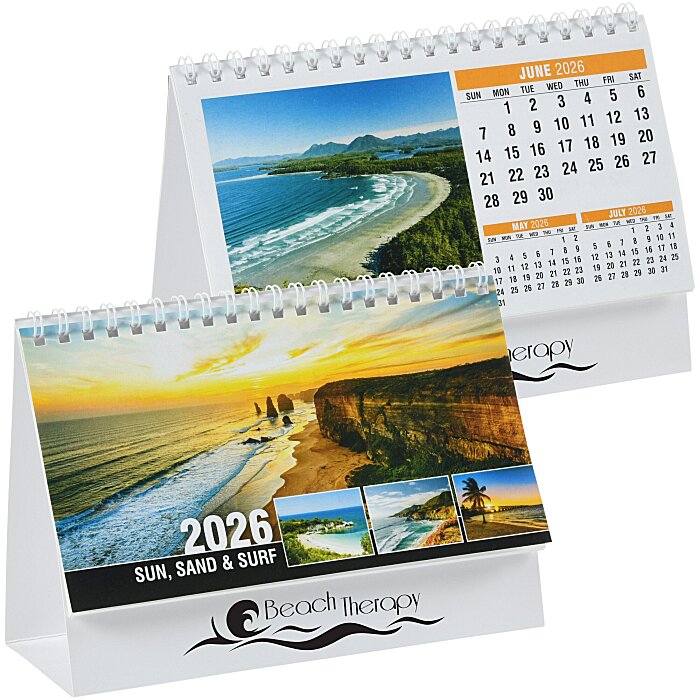 Custom Sun, Sand & Surf Desk Calendar
