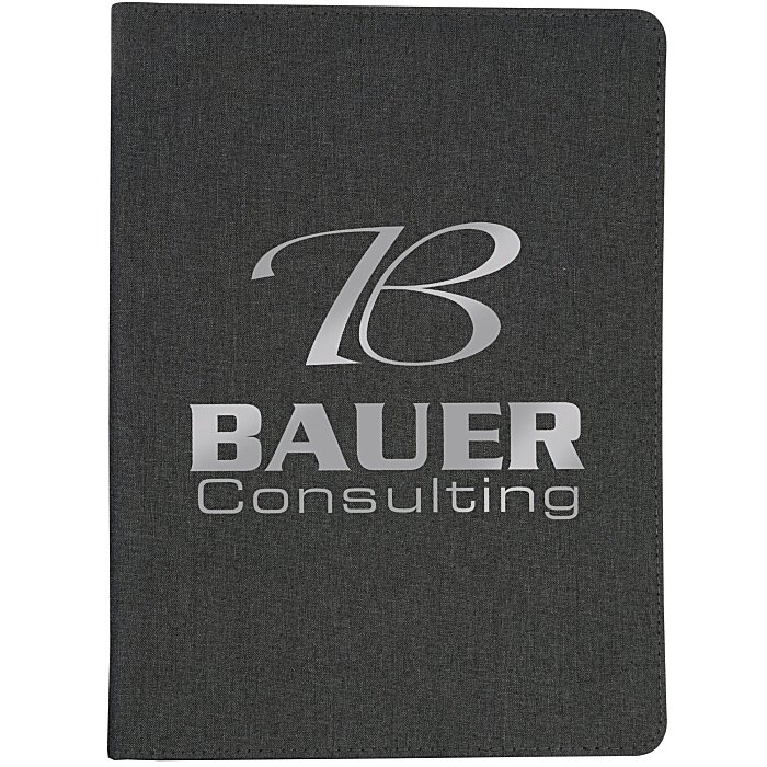 Custom Heathered Padfolio with Notepad