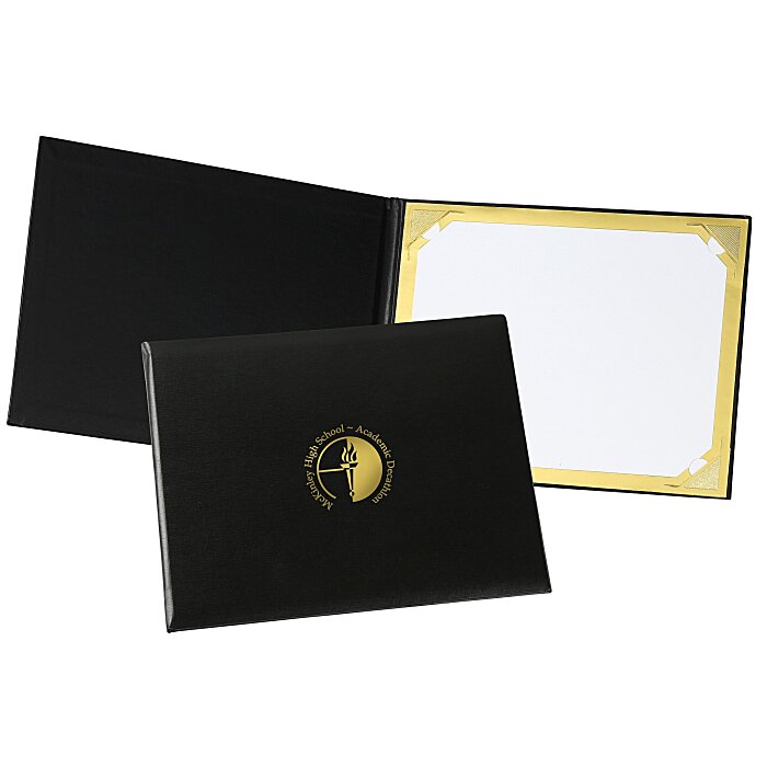 Custom Single Award Folder - Foil Corners