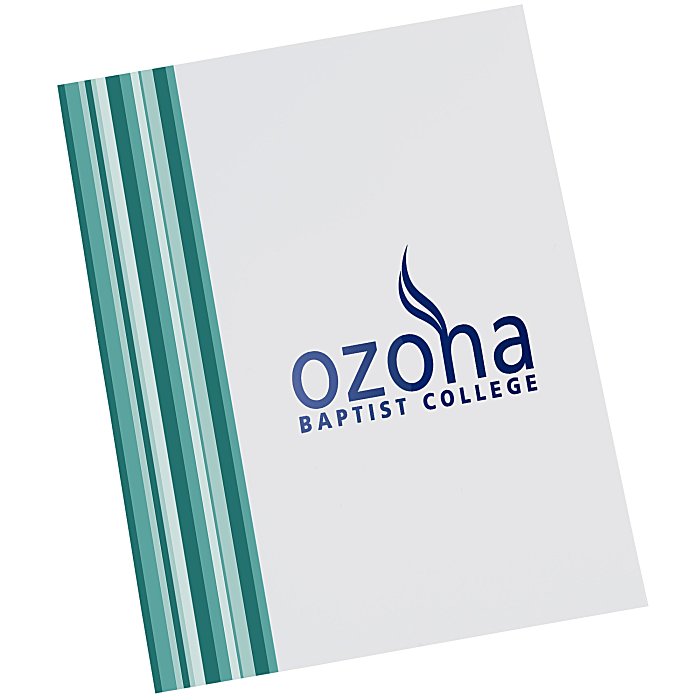 Custom Designer Paper Two-Pocket Presentation Folder - Stripes