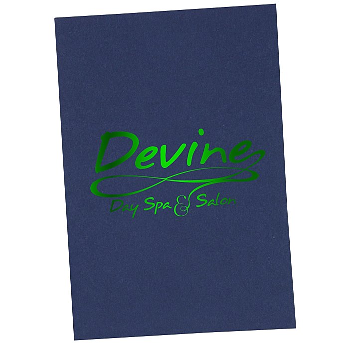Custom Paper Two-Pocket Mini Folder - 8-3/4