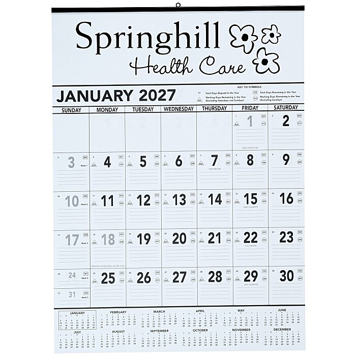 Custom Contractor Memo Calendar