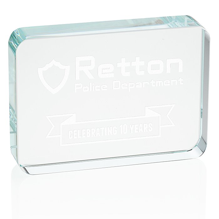 Custom Starfire Paperweight - Rectangle