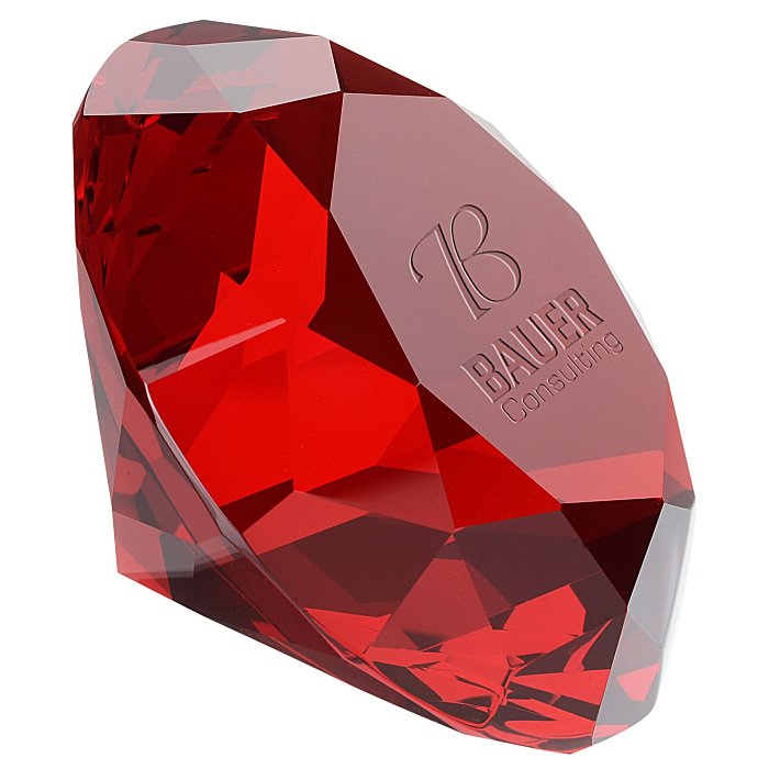Custom Gemstone Crystal Paperweight
